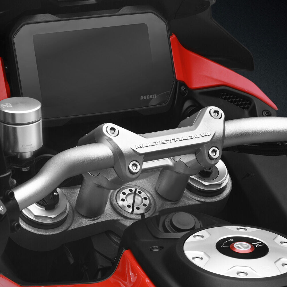 Rizoma Swept Back Handlebar Riser Kit For Ducati Multistrada V4