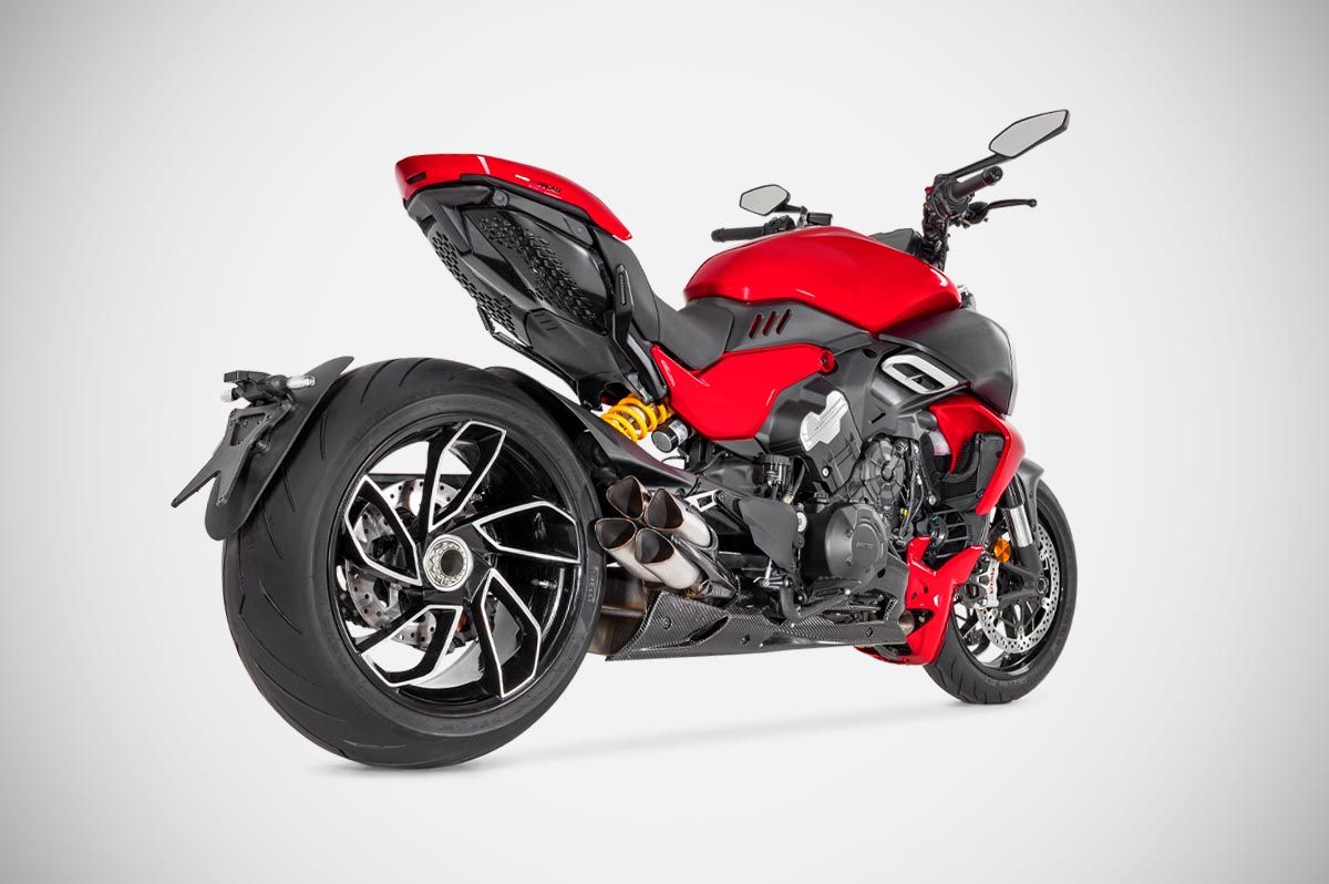 ZARD 'PREDATOR' Four Outlet Exhaust for Ducati Diavel V4