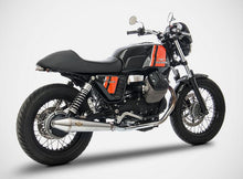 ZARD Dual Slip-on Exhaust for Moto Guzzi V7 and V7 II (all)