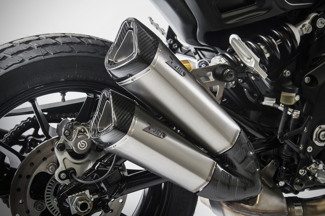 ZARD Titanium Slip-on Exhaust for The Indian FTR 1200 (Flat Track Racer)