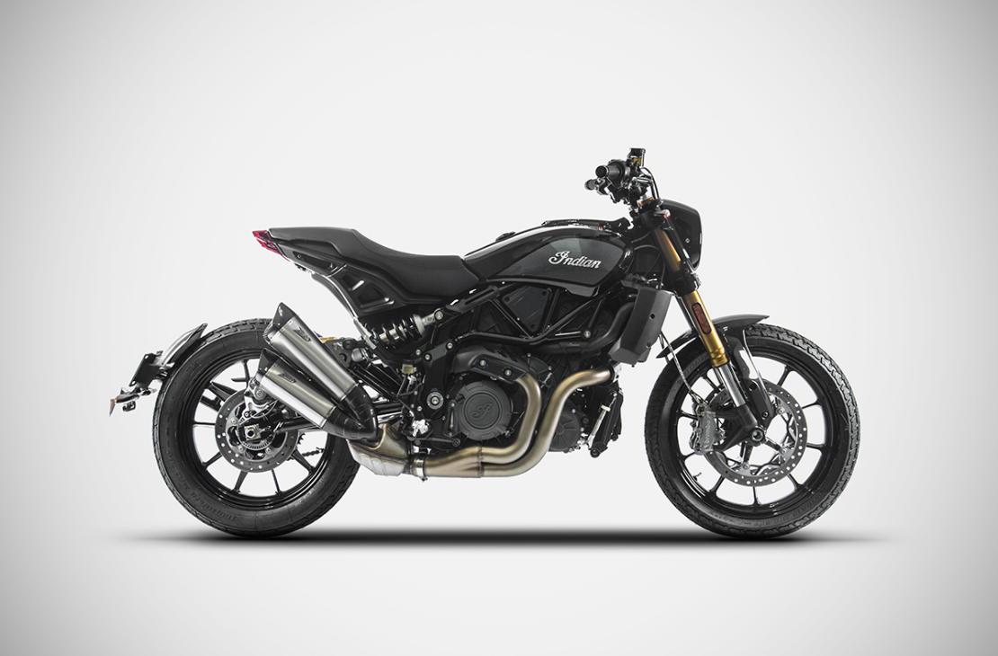 ZARD Titanium Slip-on Exhaust for The Indian FTR 1200 (Flat Track Racer)