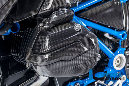Ilmberger Carbon Spark Plug Cover, Left Side Carbon for the BMW R 1200 GS '13-17, R 1200 GS Adventure 2014, R 1200 RS 2015