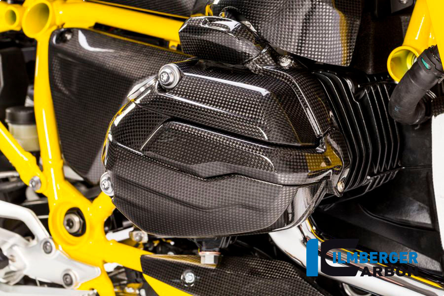 Ilmberger Carbon Spark Plug Cover, Right Side Carbon for the BMW R 1200 GS '13-17, R 1200 GS Adventure 2014, R 1200 RS 2015