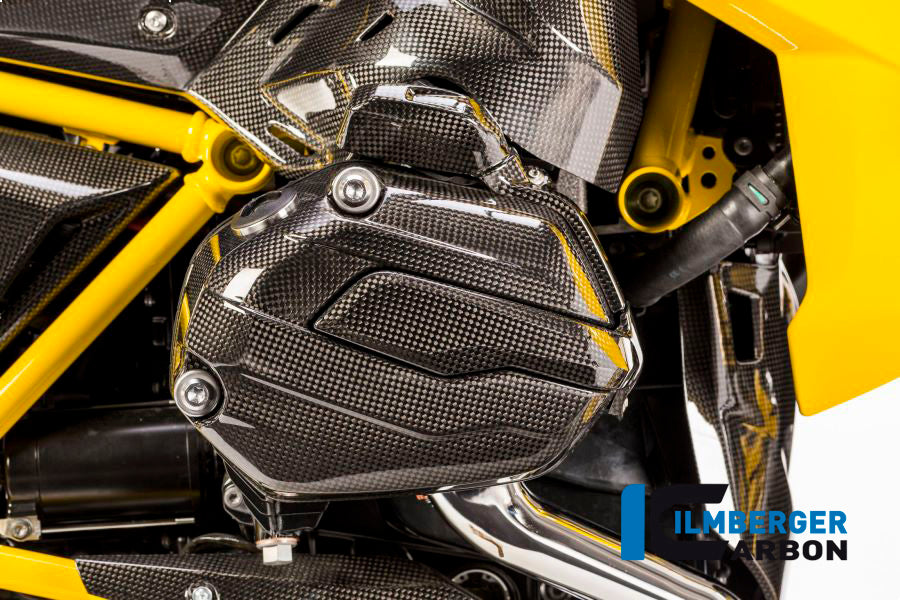 Ilmberger Carbon Spark Plug Cover, Right Side Carbon for the BMW R 1200 GS '13-17, R 1200 GS Adventure 2014, R 1200 RS 2015