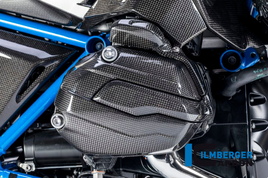 Ilmberger Carbon Spark Plug Cover, Right Side Carbon for the BMW R 1200 GS '13-17, R 1200 GS Adventure 2014, R 1200 RS 2015