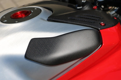 CNC Racing Carbon Fiber/Kevlar Fuel Tank Slider Kit for Ducati Panigale V4 / S / R / Speciale (18-21) and Streetfighter V4 (20-22)