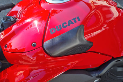 CNC Racing Carbon Fiber/Kevlar Fuel Tank Slider Kit for Ducati Panigale V4 / S / R / SP (2022+)