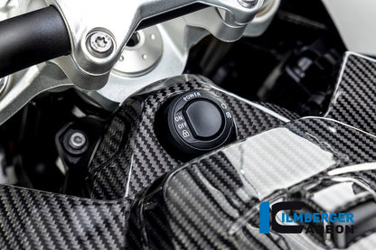Ilmberger Carbon Ignition Switch Cover for the BMW S 1000 XR '20-24 / M 1000 XR '24