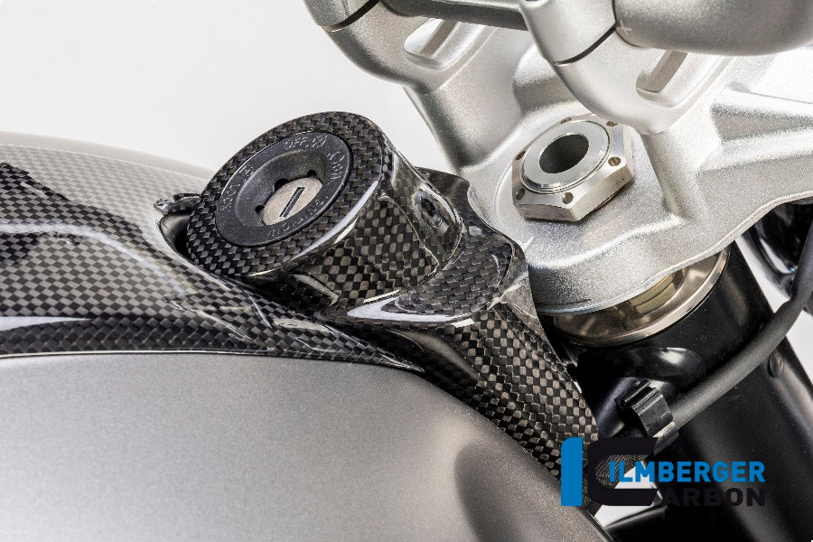 Ilmberger Carbon Ignition Lock Cover for the BMW R Nine T / Scrambler / Racer '14-17 / R Nine T Urban GS 2016