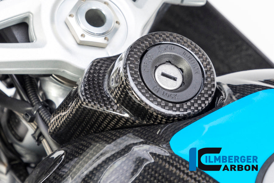 Ilmberger Carbon Ignition Lock Cover for the BMW R Nine T / Scrambler / Racer '14-17 / R Nine T Urban GS 2016