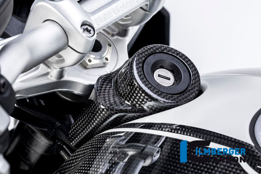 Ilmberger Carbon Ignition Lock Cover for the BMW R Nine T / Scrambler / Racer '14-17 / R Nine T Urban GS 2016