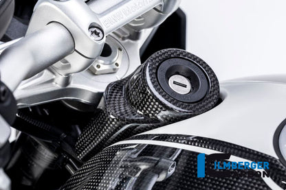 Ilmberger Carbon Ignition Lock Cover for the BMW R Nine T / Scrambler / Racer '14-17 / R Nine T Urban GS 2016
