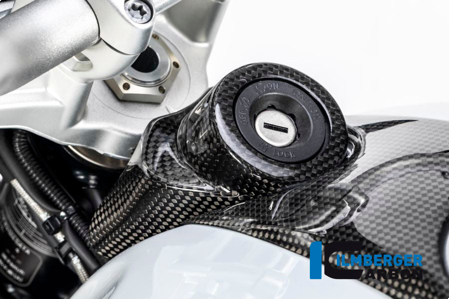 Ilmberger Carbon Ignition Lock Cover for the BMW R Nine T / Scrambler / Racer '14-17 / R Nine T Urban GS 2016