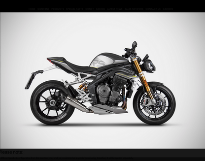 ZARD Single Muffler Racing Slip-on for Triumph Speed Triple 1200 RS/RR (2021+)