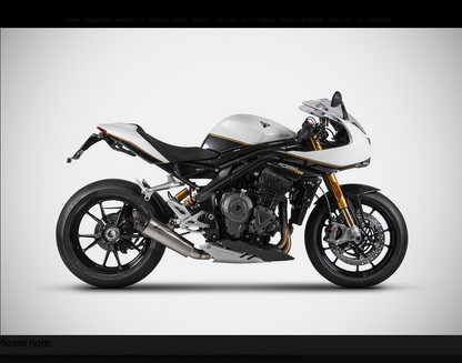 ZARD Single Muffler Racing Slip-on for Triumph Speed Triple 1200 RS/RR (2021+)