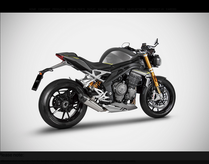ZARD Single Muffler Racing Slip-on for Triumph Speed Triple 1200 RS/RR (2021+)
