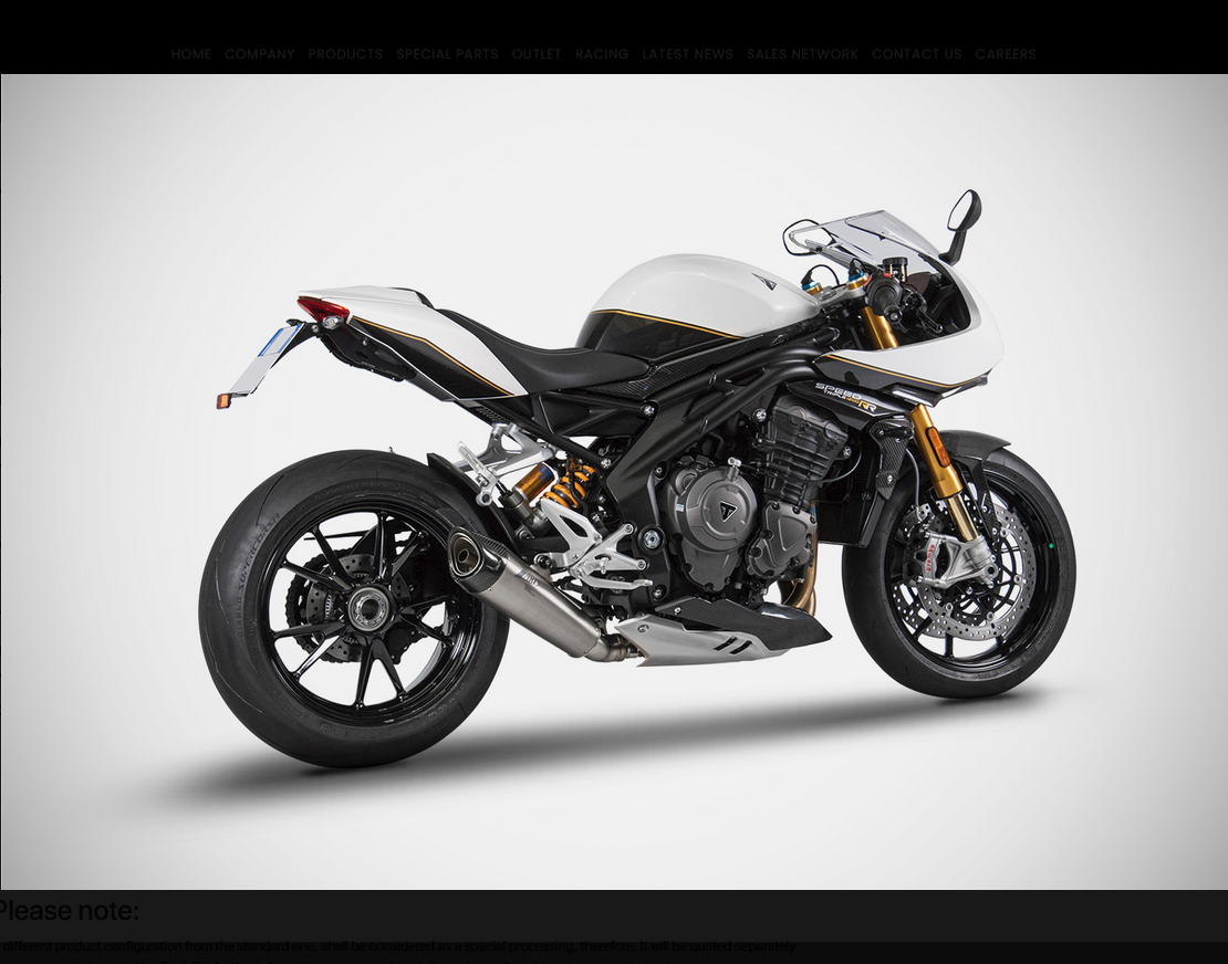 ZARD Single Muffler Racing Slip-on for Triumph Speed Triple 1200 RS/RR (2021+)