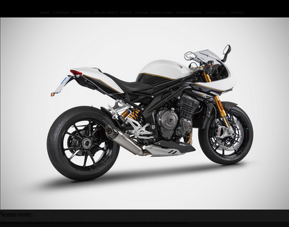 ZARD Single Muffler Racing Slip-on for Triumph Speed Triple 1200 RS/RR (2021+)
