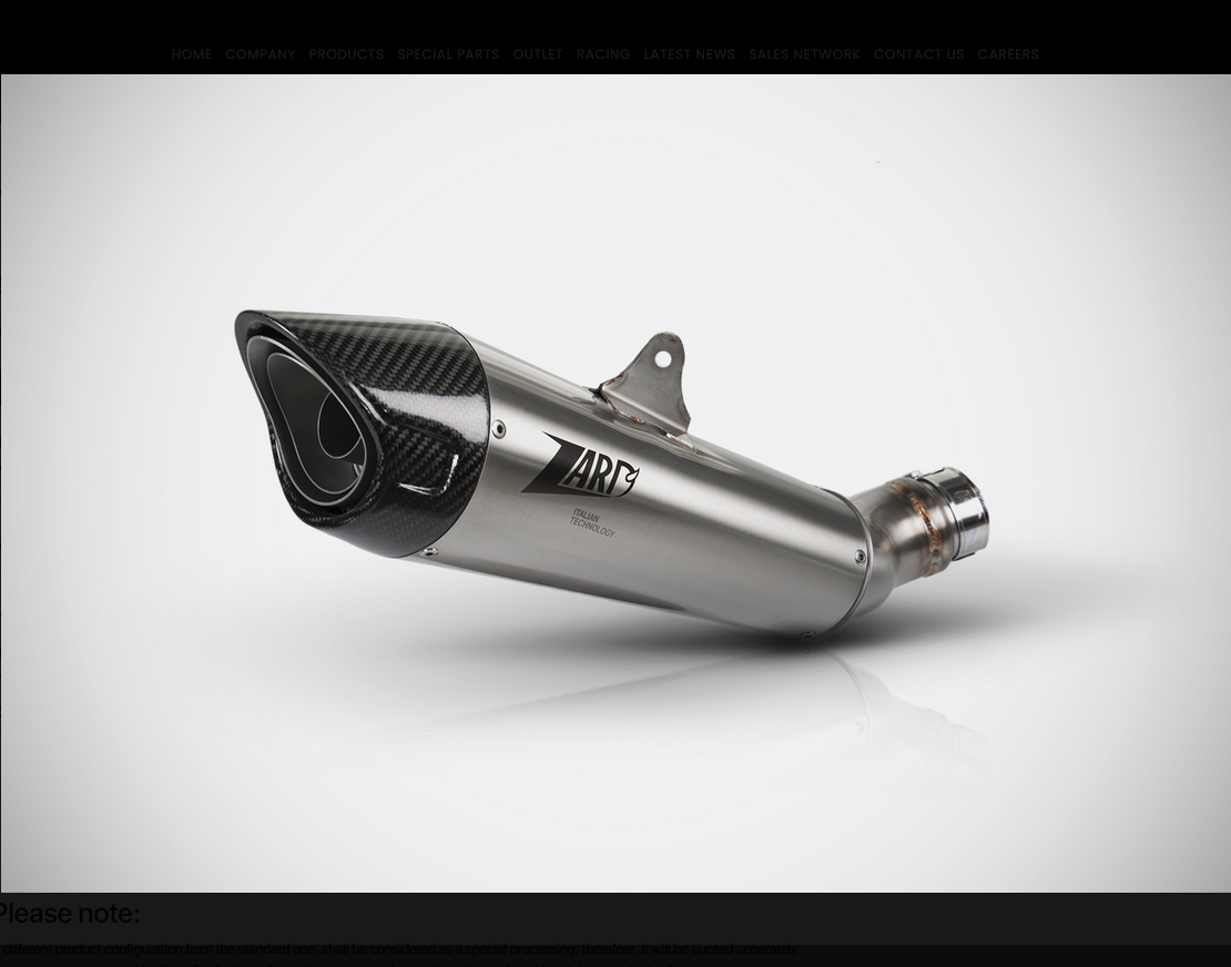 ZARD Single Muffler Racing Slip-on for Triumph Speed Triple 1200 RS/RR (2021+)