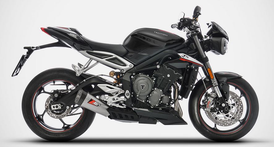 ZARD "SHORT" Slip-on Exhaust system for Triumph Street Triple 765 S / R / RS (17-19)