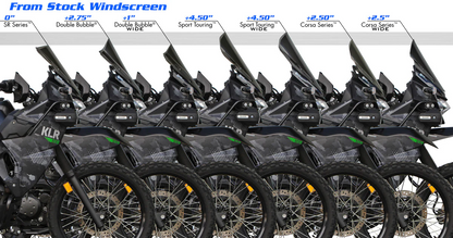 Zero Gravity Racing Windshields for the Kawasaki KLR650 / S / Adventure / Traveler / ABS (2022+)