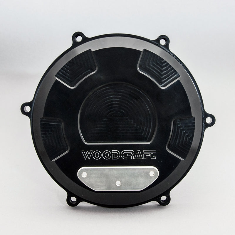 WOODCRAFT RHS Clutch Cover Black Anodized for Ducati Panigale / Streetfighter V4 / S/ Speciale