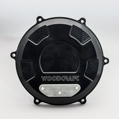 WOODCRAFT RHS Clutch Cover Black Anodized for Ducati Panigale / Streetfighter V4 / S/ Speciale