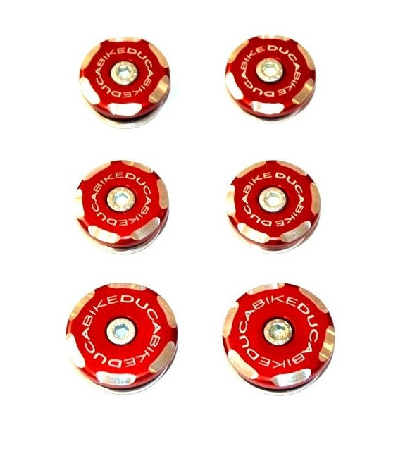 DBK Special Parts (Ducabike) Contrast Cut Frame Plug Kit for the Ducati Hypermotard 950 / 950SP