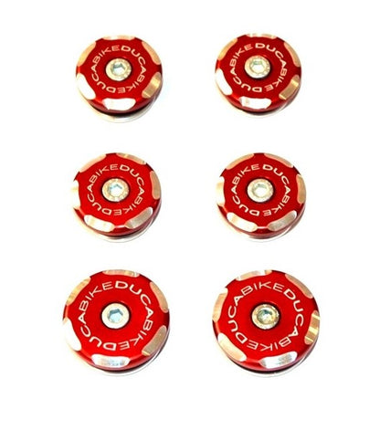 DBK Special Parts (Ducabike) Contrast Cut Frame Plug Kit for the Ducati Hypermotard 950 / 950SP