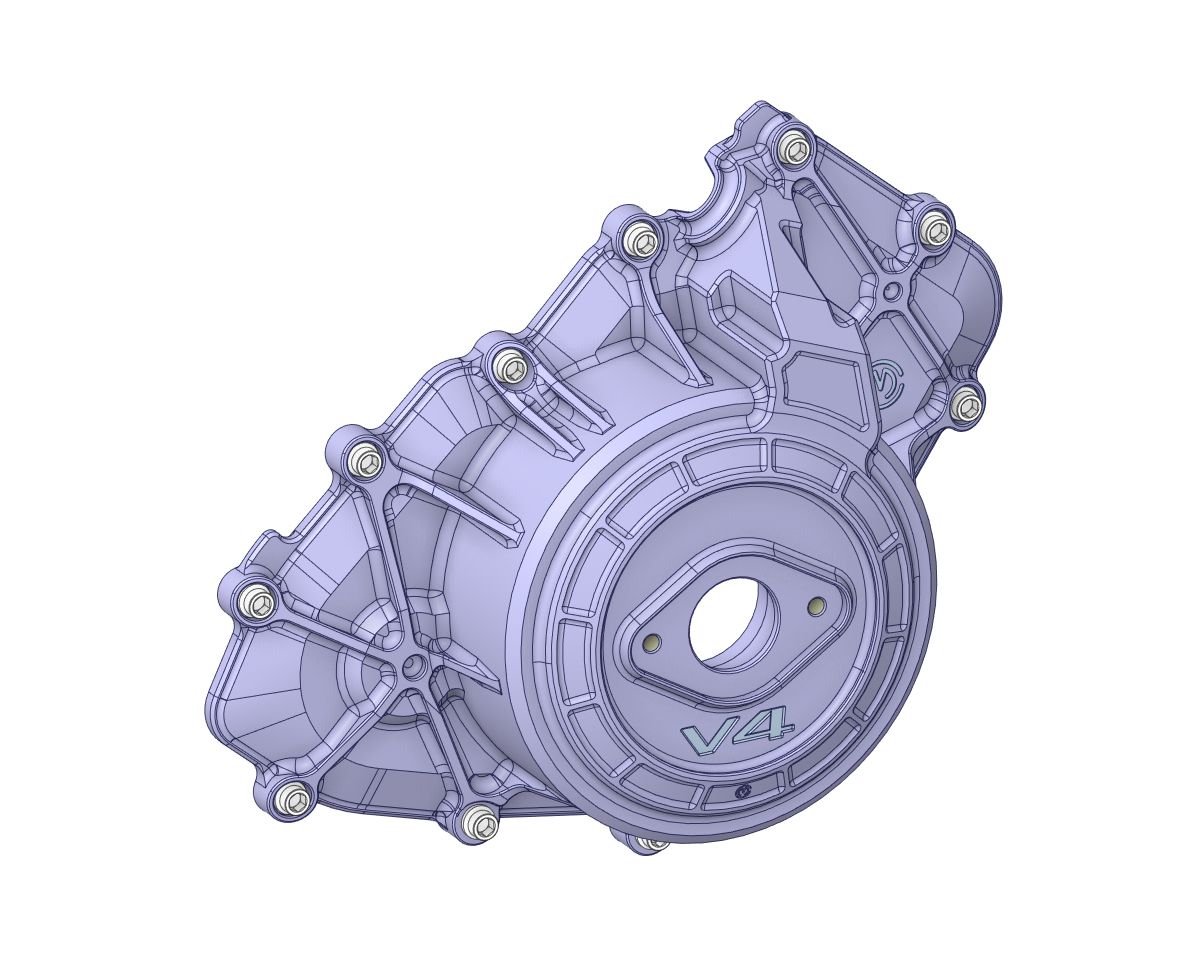 Motocorse Billet Aluminum Alternator Crankcase Cover for the Ducati Panigale V4 (2025+)