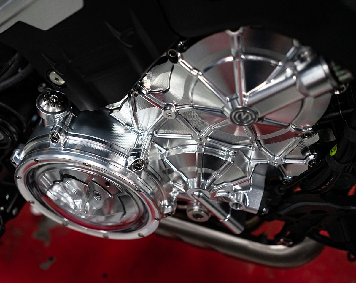 Motocorse Billet Aluminum Clutch Crankcase Cover for the Ducati Streetfighter V4 (20-24)
