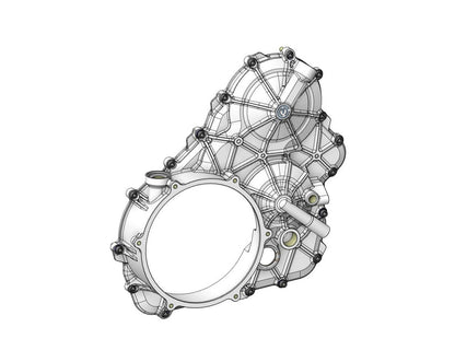 Motocorse Billet Aluminum Clutch Crankcase Cover for the Ducati Streetfighter V4 (20-24)