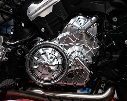 Motocorse Billet Aluminum Clutch Crankcase Cover for the Ducati Multistrada V4