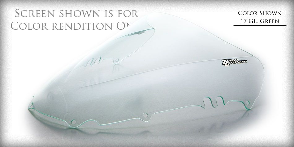 Zero Gravity Premium Color upgrade for SR and Double Bubble Windscreens