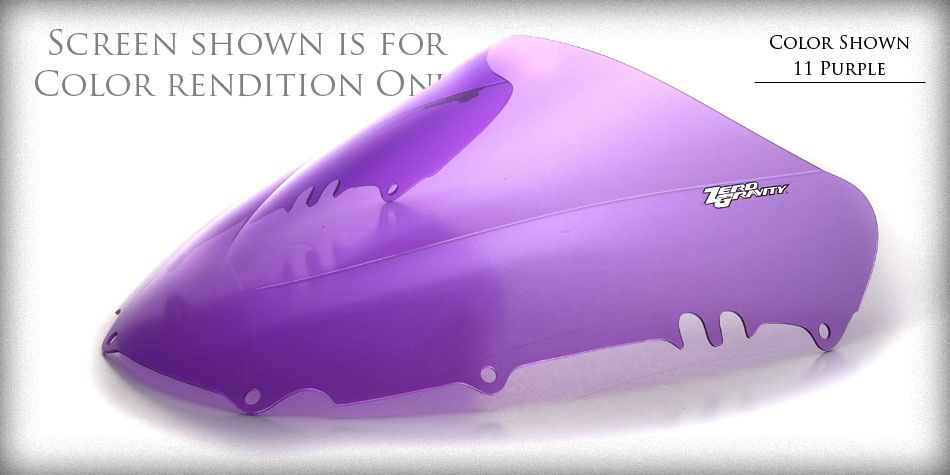Zero Gravity Premium Color upgrade for SR and Double Bubble Windscreens