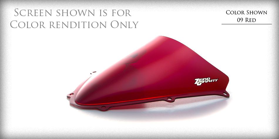 Zero Gravity Premium Color upgrade for SR and Double Bubble Windscreens