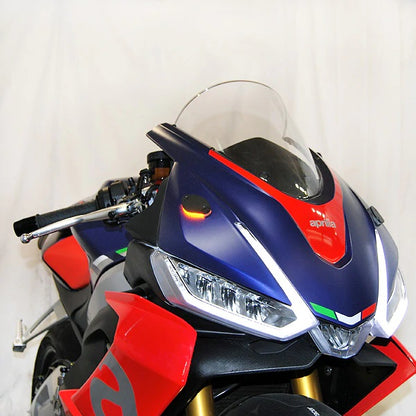 New Rage Cycles (NRC) Aprilia RS 660 Front Mirror Block-off Turn Signal Kit