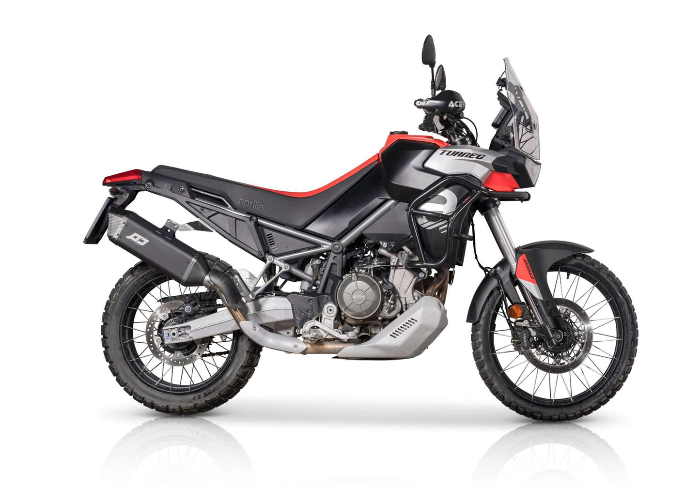 QD Exhaust TOURANCE DARK Slip-on Exhaust for Aprilia Tuareg 660