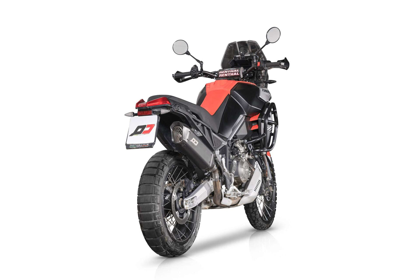 QD Exhaust TOURANCE DARK Slip-on Exhaust for Aprilia Tuareg 660