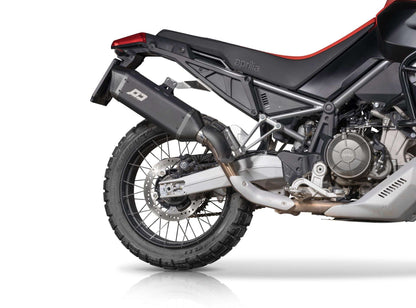 QD Exhaust TOURANCE DARK Slip-on Exhaust for Aprilia Tuareg 660