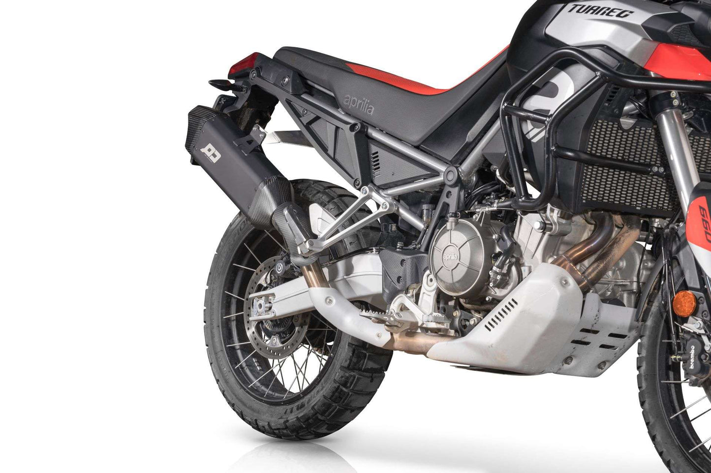 QD Exhaust TOURANCE DARK Slip-on Exhaust for Aprilia Tuareg 660