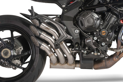 QD Exhaust Power Gun Slip-on - MV Agusta Brutale 800 (2016+), and Dragster 800, F3 675 / 800 (2017+), RVS #1, and Superveloce