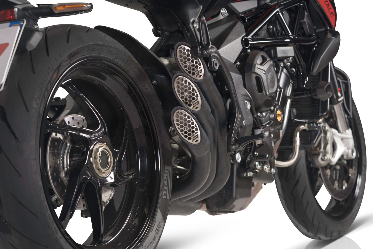 QD Exhaust Power Gun Slip-on - MV Agusta Brutale 800 (2016+), and Dragster 800, F3 675 / 800 (2017+), RVS #1, and Superveloce