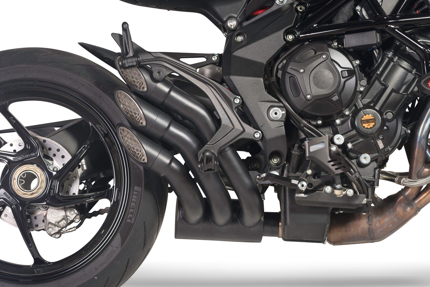 QD Exhaust Power Gun Slip-on - MV Agusta Brutale 800 (2016+), and Dragster 800, F3 675 / 800 (2017+), RVS #1, and Superveloce