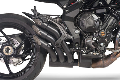 QD Exhaust Power Gun Slip-on - MV Agusta Brutale 800 (2016+), and Dragster 800, F3 675 / 800 (2017+), RVS #1, and Superveloce