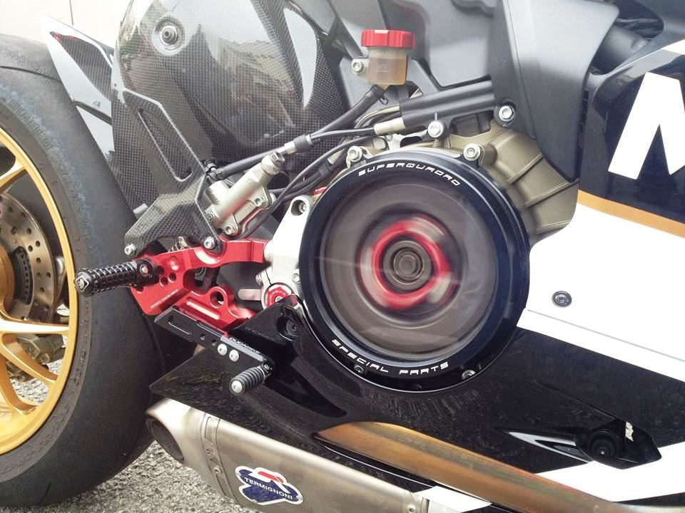 DBK Special Parts (Ducabike) Clear Wet Clutch Cover for the Ducati Panigale 1299/1199/959  Superleggera (and 899 too with modification)