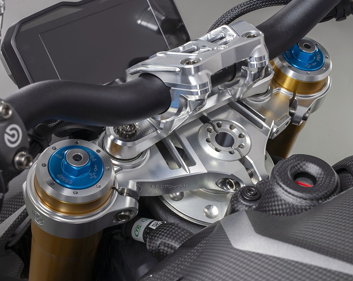 Motocorse Billet Upper Triple Clamp (Yoke) for Ducati Streetfighter V4 / S / SP - OEM Forks 53mm