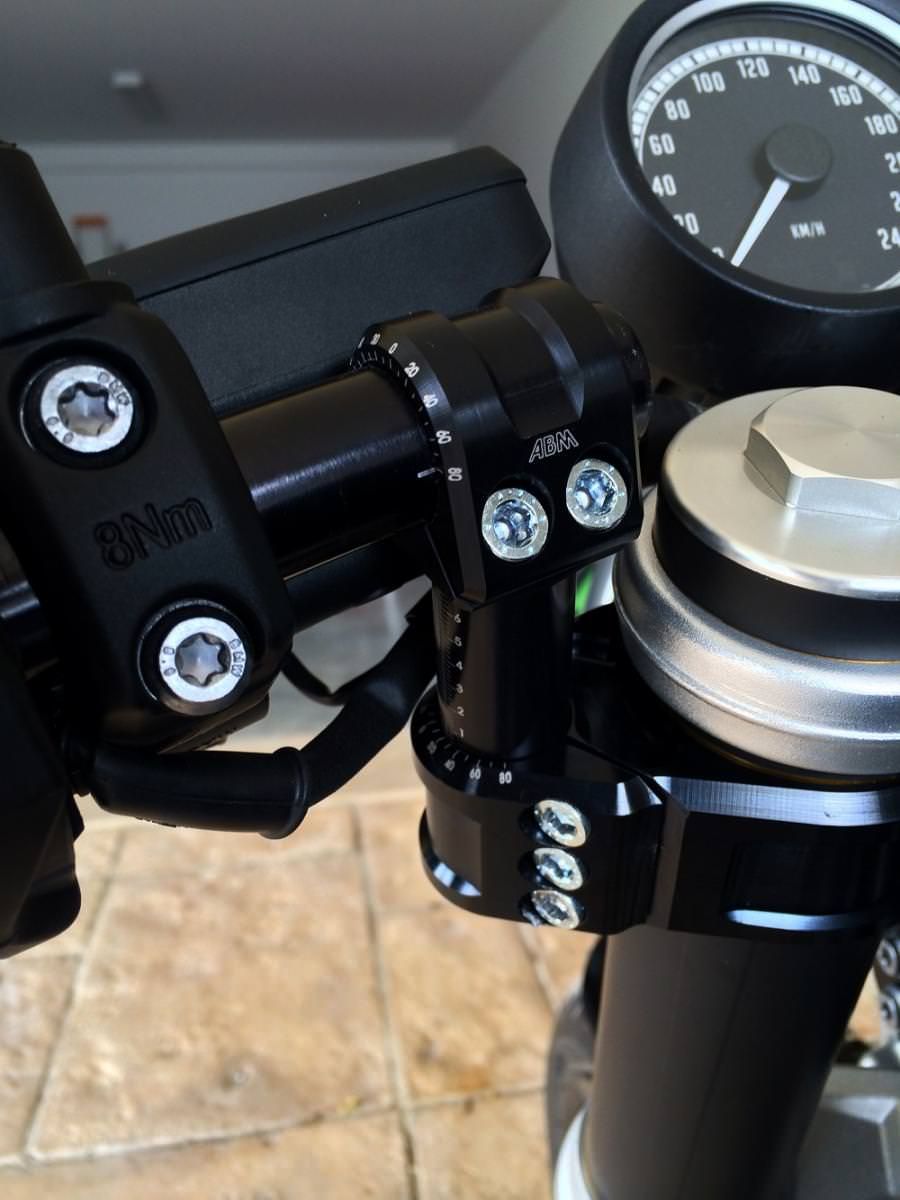 ABM multiClip Tour Clip-ons for the BMW R nineT