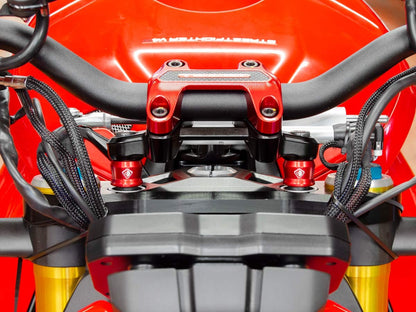 DBK Special Parts (Ducabike) Billet Handlebar Riser Kit for the Ducati Streetfighter V4 / V2, Monster, Hypermotard, and Multistrada 1100
