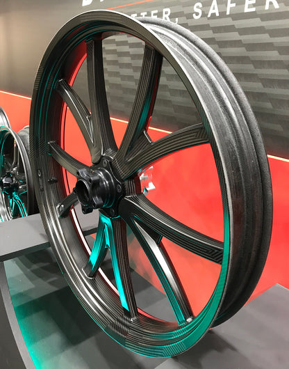 BST Torque TEK 5 Split Y-Spoke Carbon Fiber Rear Wheel for the Harley Davidson, Indian, and V-Twin Custom Models - 5.5 x 18